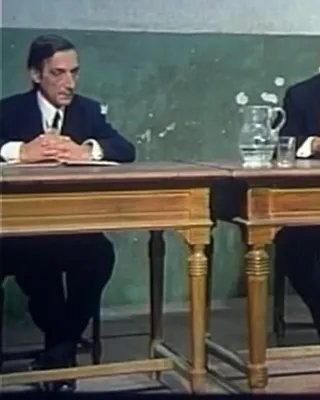 Milan Lentić kao član sudskog vijeća, kadar iz filma Prvi splitski odred (1972.)